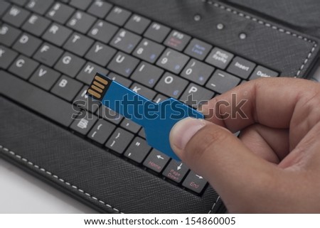 USB Flash Drive and Keyboard