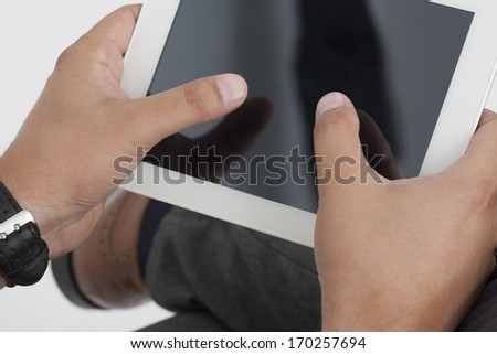 touch the Screen with two Fingers
