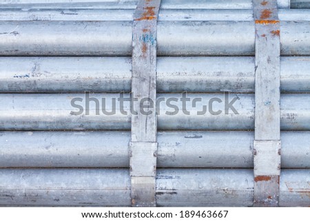 Bundle of Galvanized Steel Pipe