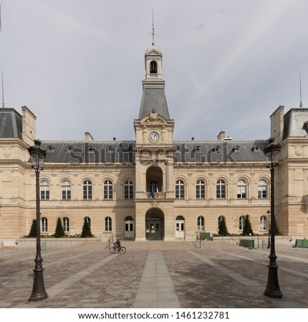 Town hall of the 14th arrondissement in Paris / France Photo stock © 