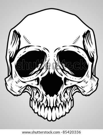 Vector Design Element : Skull Head - 85420336 : Shutterstock