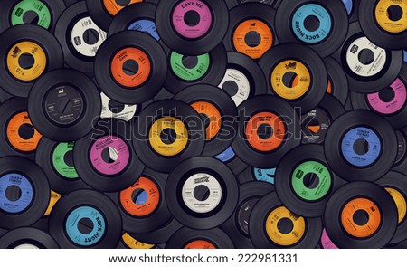 Similar – Image, Stock Photo Old records singles from vinyl in paper mills at the flea market and flea market in summer at Golden Oldies in Wettenberg Krofdorf-Gleiberg near Giessen in Hesse