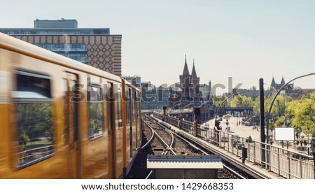 Similar – Image, Stock Photo Berlin Alexanderplatz, germany, Kreuzberg Oberbaumbridge