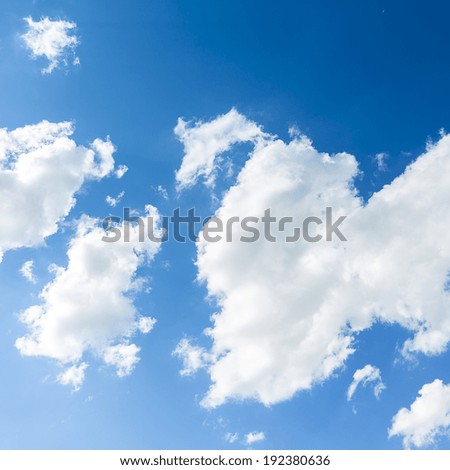Clouds on blue sky nature weather