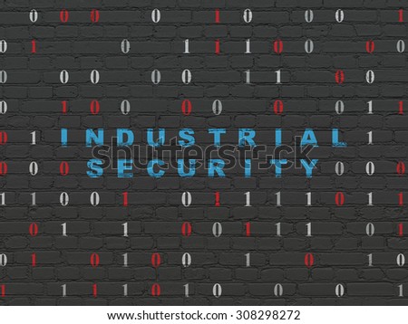 Security concept: Industrial Security on wall background