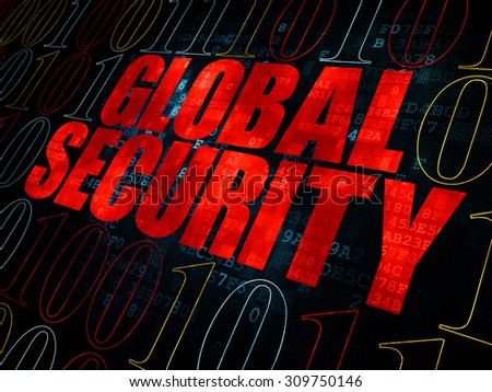 Privacy concept: Global Security on Digital background