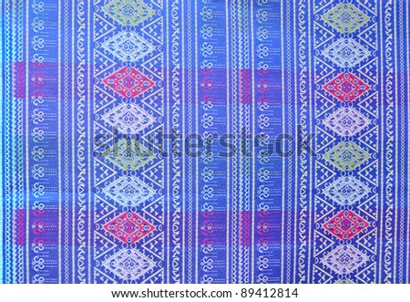 full frame and background of  native Thai style clothing