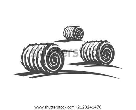 Similar – Image, Stock Photo straw bale Bale of straw