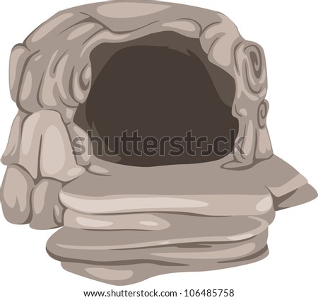 Cave Stock Vector Illustration 106485758 : Shutterstock