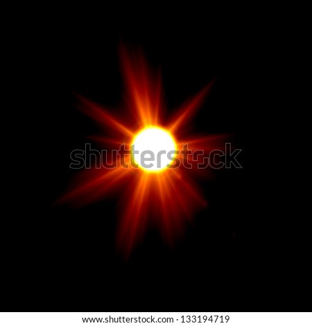 Abstract background lighting flare special effect