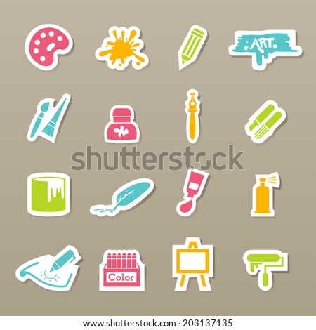 Art Icons Vector - 203137135 : Shutterstock