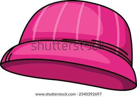 illustration of hat white on background vector