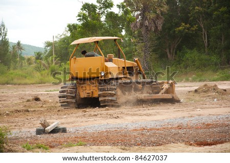 Earth-mover on the site