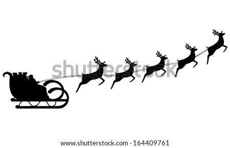 Sleigh Clipart Santa Sleigh Clipart Black And White Stunning Free Transparent Png Clipart Images Free Download