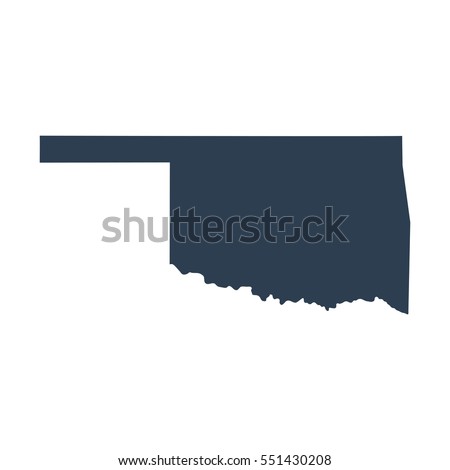 map of the U.S. state of Oklahoma