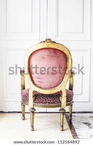 Luxury antique chair.