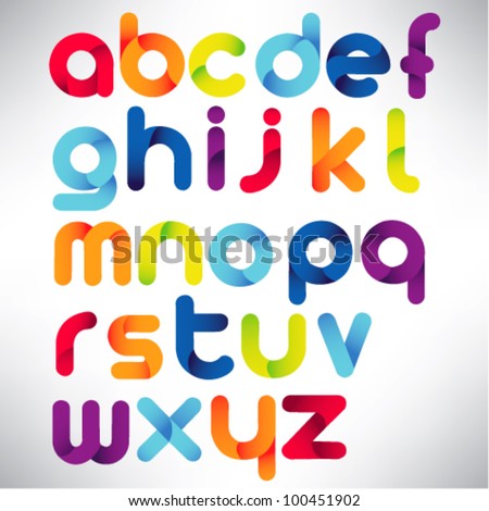 Creative Three Dimensional Alphabet Set Stock Vector Illustration ...