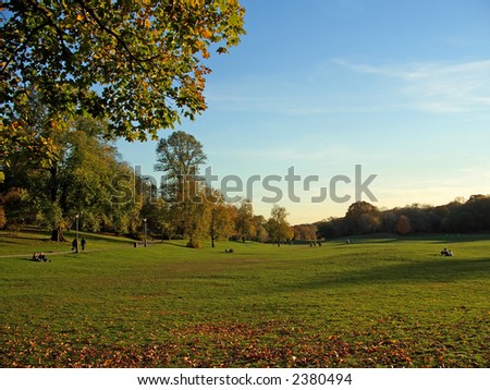 People relaxing in Prospect Park, Brooklyn, New York