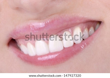 Woman teeth.