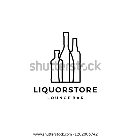   liquor store logo vector