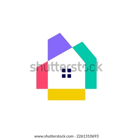 house home mortgage real estate logo vector icon illustration