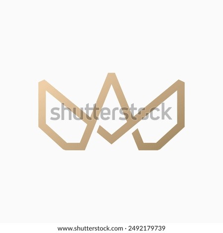 a letter crown king queen logo vector icon illustration	
