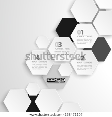 Modern Hexagon Design - eps10