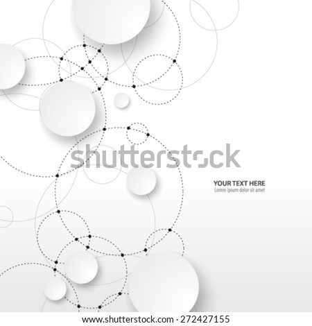 Overlapping Circles Clean Design Background
