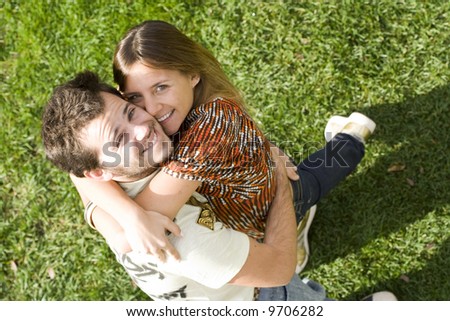 Young couple outdoor enjoying life