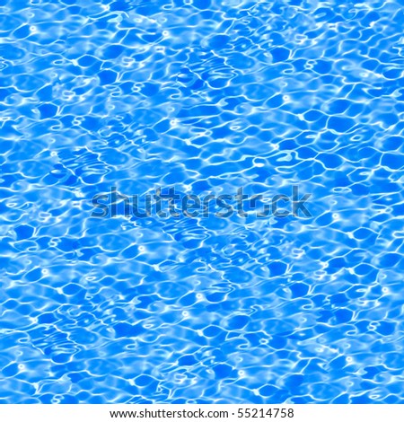 Seamless pattern of blue water in pool.