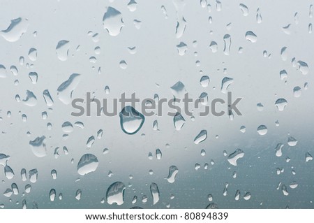 rain water droplet on window