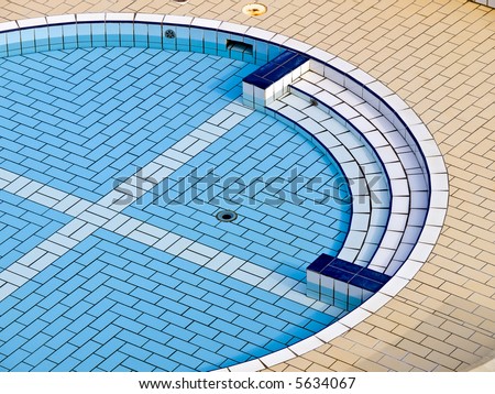 Small pool for children near the adriatic sea