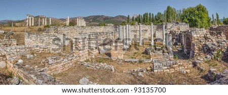 Bishop\'s Palace ruins in Aphrodisias (Turkey) - Byzantine period.