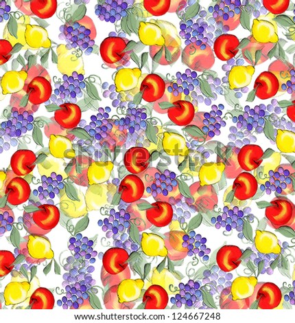 fruit pattern seamless design wallpaper