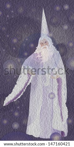 dark wizard fantasy illustration original art