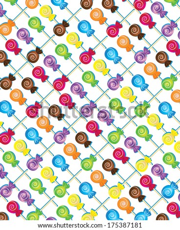 Candy Lollipop wallpaper seamless background colorful lolly pops