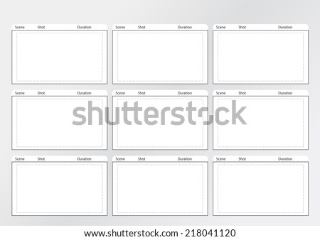 Professional of film storyboard template for easy to present the process of story.
 A4 design of paper ratio is easy to fit for print out.