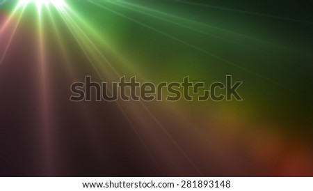 Jesus Light green and yellow lens flare special effect