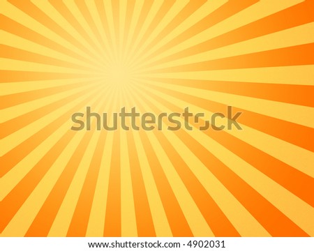 Large Yellow And Orange Image Of The Hot Summer Sun Beating Down Stock ...