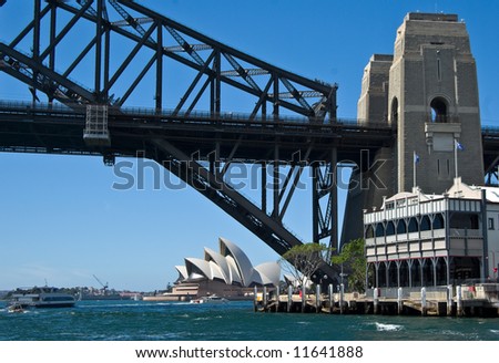 the sydney opera house and harbour bridge