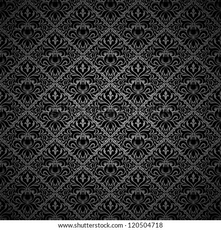 Seamless Background Black Color Stock Vector Illustration 120504718 ...