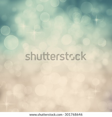 Abstract Twinkled Background with Stars. Blurred Bokeh Background
