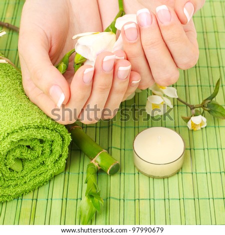 Manicure - hands spa, beauty salon