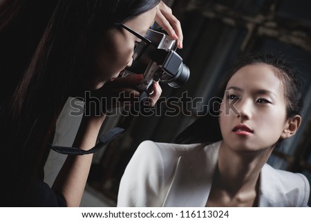 Young japan women fashion shooting.