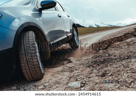 Similar – Image, Stock Photo Stone crosses in mountains in sunny day