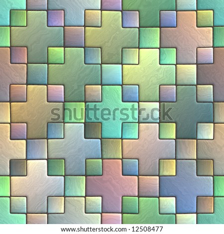 Seamless pattern of a stoned tile. Geometrical figures. Good for replicate.