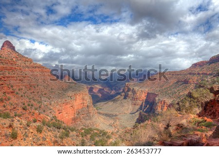 AZ-Grand Canyon National Park-S Rim-Bright Angel Trail