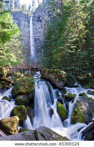 OR-Rogue-Umpqua Scenic Byway-Umpqua National Forest-A challenging hike to Watson Falls , brought us to one of the more spectacular falls on this Scenic Byway.