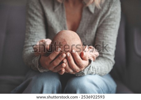 Similar – Image, Stock Photo newborn baby at the time of his bath