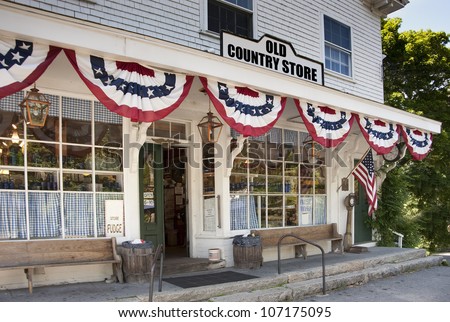Old country store in small New England town
